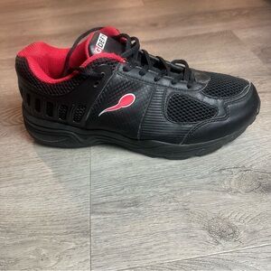 Gravity Defyer GDEFY Shoes Mens Size 10.5 Black Red Walking Three Spring System‎